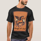 Titel: "Majestic hengst Silhouette Tshirt (Voorkant)