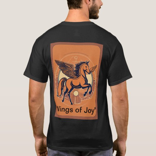 Titel: "Majestic hengst Silhouette Tshirt (Achterkant)