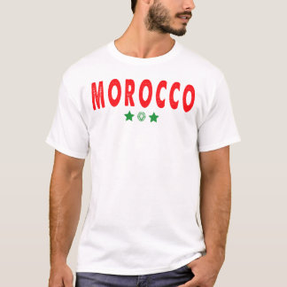 Titel: Marokko Leeuwen Trots Twee Sterren Voetbalf T-shirt