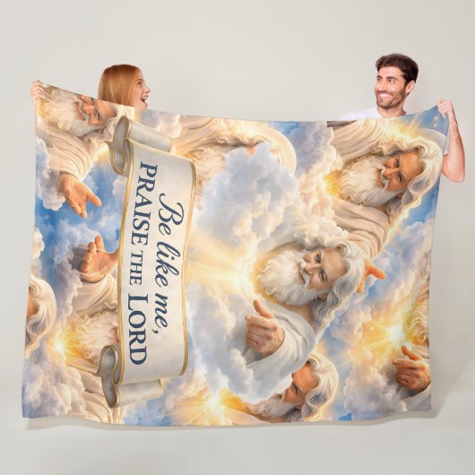 Titel mij prijs de Heer premium fleece deken in (In situ)