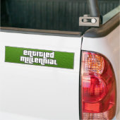 Titel Milleniaal Bumpersticker (Op Truck)