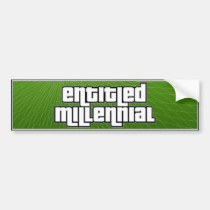 Titel Milleniaal Bumpersticker