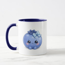 Titel: Mopshond Kawaii Blauwebes Koffiemok  Mok