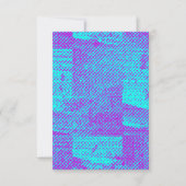 Titel:  Neon Halftone Grunge Blank Inv Kaart (Voorkant)