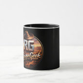 Titel nerd western logo twee toon mok (Midden)
