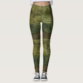Titel: Onyx Crocodile Paisley Camouflage Leggings