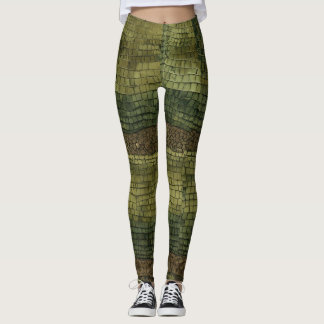 Titel: Onyx Crocodile Paisley Camouflage Leggings