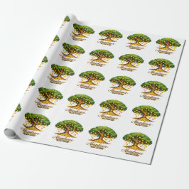 Titel  Overvloed Geldboom Inpakpapier Rol