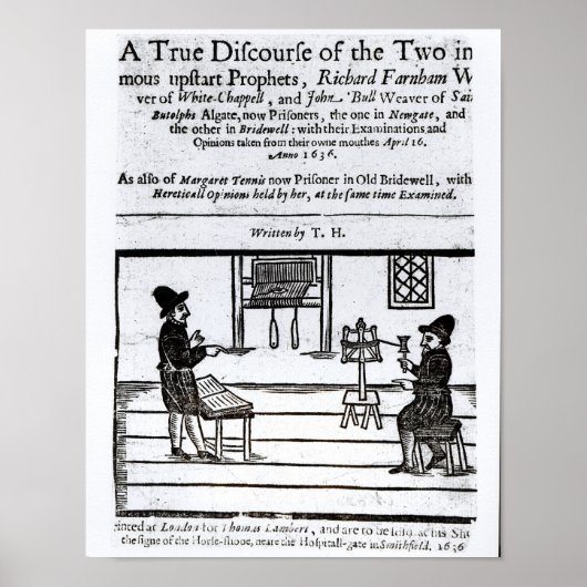 Titel Page "A True Discursus of the Two �" Poster (Voorkant)