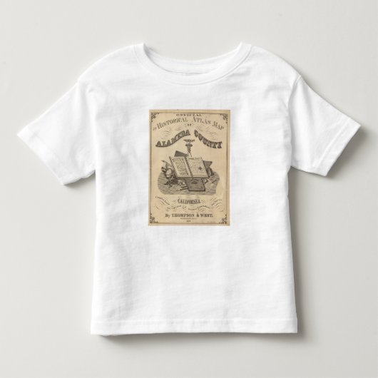 Titel Page Alameda County atlas map Kinder Shirts (Voorkant)