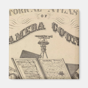 Titel Page Alameda County atlas map Magneet