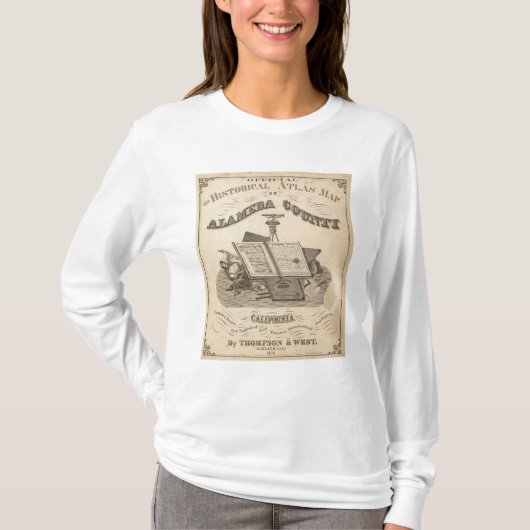 Titel Page Alameda County atlas map T-shirt (Voorkant)