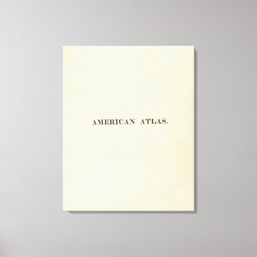 Titel Page American Atlas Canvas Afdruk (Voorkant)