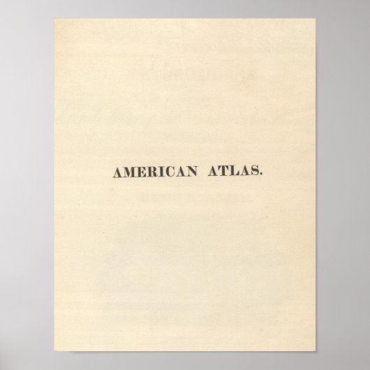 Titel Page American Atlas Poster (Voorkant)