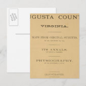 Titel Page Augusta County, Virginia Briefkaart (Voorkant / Achterkant)