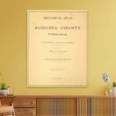 Titel Page Augusta County, Virginia Canvas Afdruk (Insitu (Woonkamer))