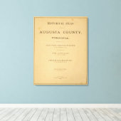 Titel Page Augusta County, Virginia Canvas Afdruk (Insitu (Houten vloer))
