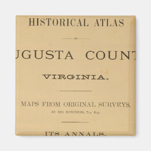 Titel Page Augusta County, Virginia Magneet