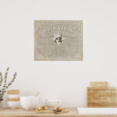 Titel Page Hand Atlas van delen van de aarde Poster (Keuken)