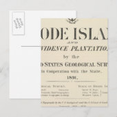 Titel Page Rhode Island atlas Briefkaart (Voorkant / Achterkant)