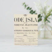 Titel Page Rhode Island atlas Briefkaart (Staand voorkant)