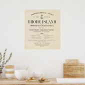 Titel Page Rhode Island atlas Poster (Keuken)