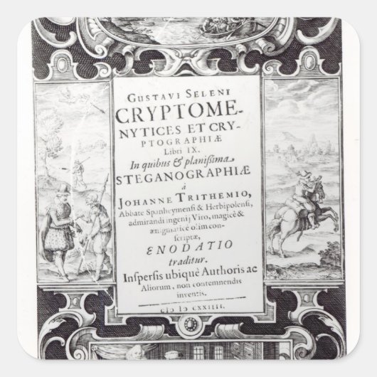 Titel Pagina aan boek 9 Vierkante Sticker (Voorkant)