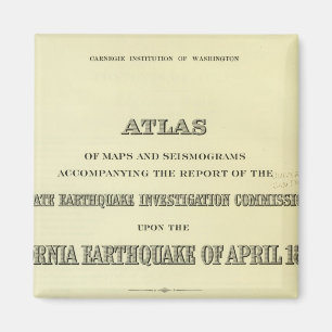 Titel Pagina Aardbeving Atlas California Magneet