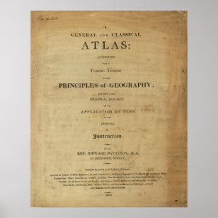 Titel Pagina Algemeen en klassieke atlas Poster