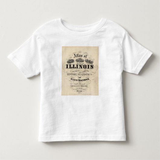 Titel Pagina Atlas van de staat Illinois Kinder Shirts (Voorkant)