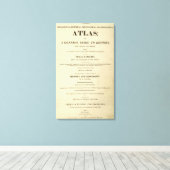 Titel Pagina Complete genealogisch, historisch Canvas Afdruk (Insitu (Houten vloer))