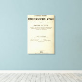 Titel Pagina Dr. Heinrich Berghaus Canvas Afdruk (Insitu (Houten vloer))