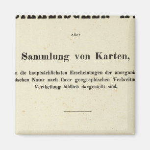 Titel Pagina Dr. Heinrich Berghaus Magneet