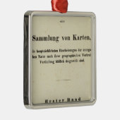Titel Pagina Dr. Heinrich Berghaus Metalen Ornament (Rechts)