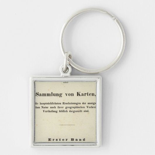 Titel Pagina Dr. Heinrich Berghaus Sleutelhanger (Voorkant)