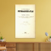 Titel Pagina Fysieke Atlas v 2 Canvas Afdruk (Insitu (Woonkamer))