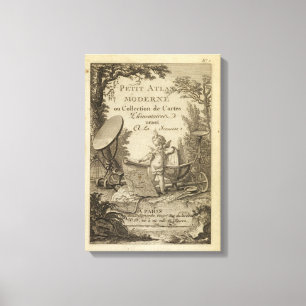 Titel Pagina Kleine moderne atlas Canvas Afdruk