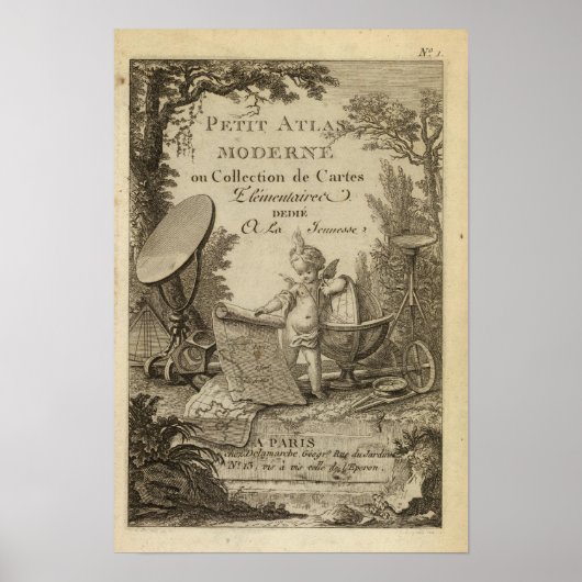 Titel Pagina Kleine moderne atlas Poster (Voorkant)