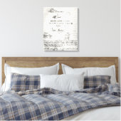 Titel pagina "La Damnation de Faust" Canvas Afdruk (Insitu (Slaapkamer))