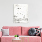 Titel pagina "La Damnation de Faust" Canvas Afdruk (Insitu (Woonkamer))