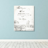 Titel pagina "La Damnation de Faust" Canvas Afdruk (Insitu (Houten vloer))