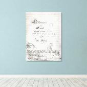 Titel pagina "La Damnation de Faust" Canvas Afdruk (Insitu (Houten vloer))