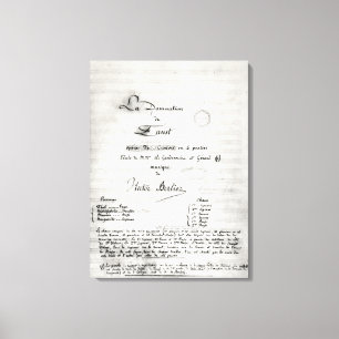 Titel pagina "La Damnation de Faust" Canvas Afdruk