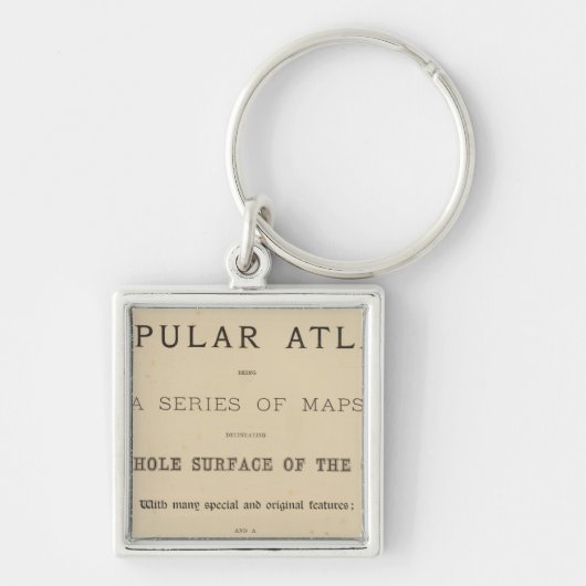 Titel Pagina Letts's populaire atlas Sleutelhanger (Voorkant)