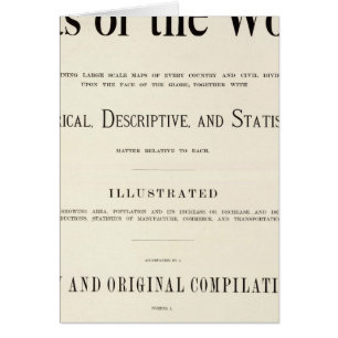 Titel Pagina met geïndexeerde atlas