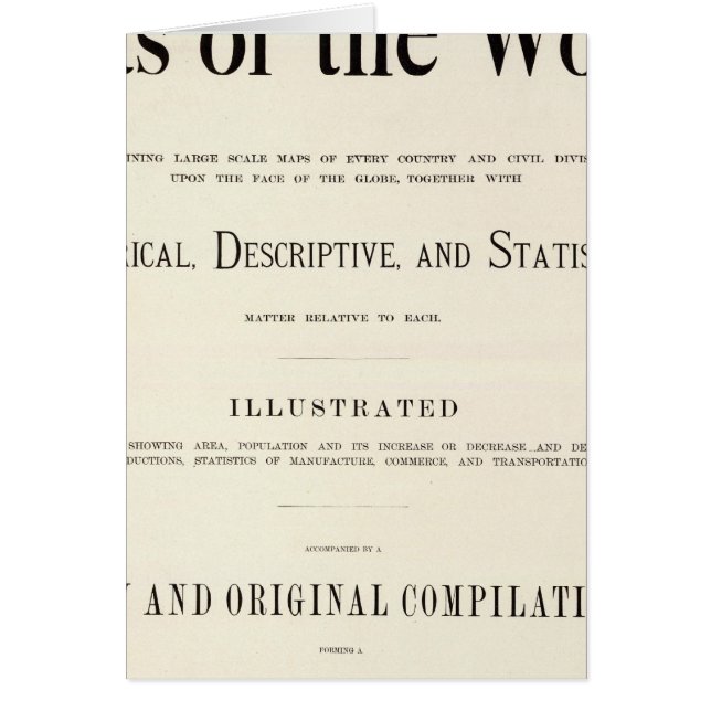 Titel Pagina met geïndexeerde atlas (Voorkant)