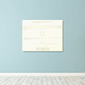 Titel Pagina met Verso Geïndexeerde Atlas Canvas Afdruk (Insitu (Houten vloer))