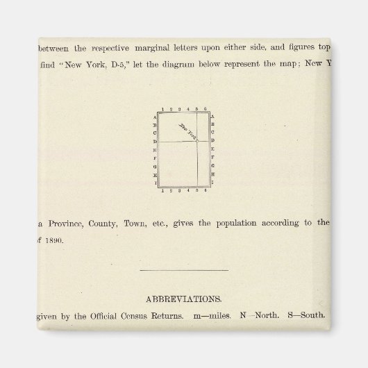 Titel Pagina met Verso Geïndexeerde Atlas Magneet (Voorkant)