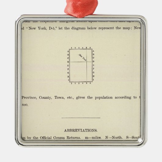 Titel Pagina met Verso Geïndexeerde Atlas Metalen Ornament (Voorkant)