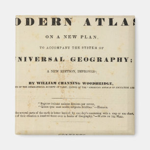 Titel Pagina Modern atlas Magneet